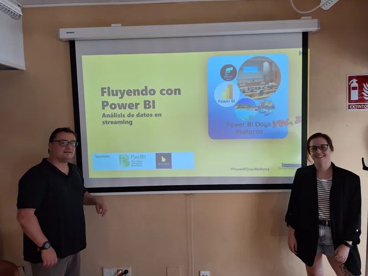 Amb l’altre speaker de la sessió · PowerBI Days Mallorca 2023