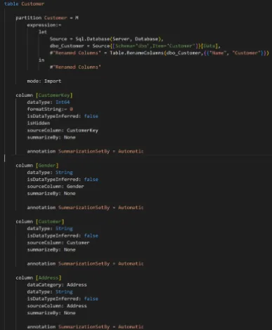 TMDL. Fuente : sqlbits