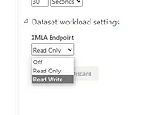 Activar los permisos de lectura y escritura del XMLA Endpoint